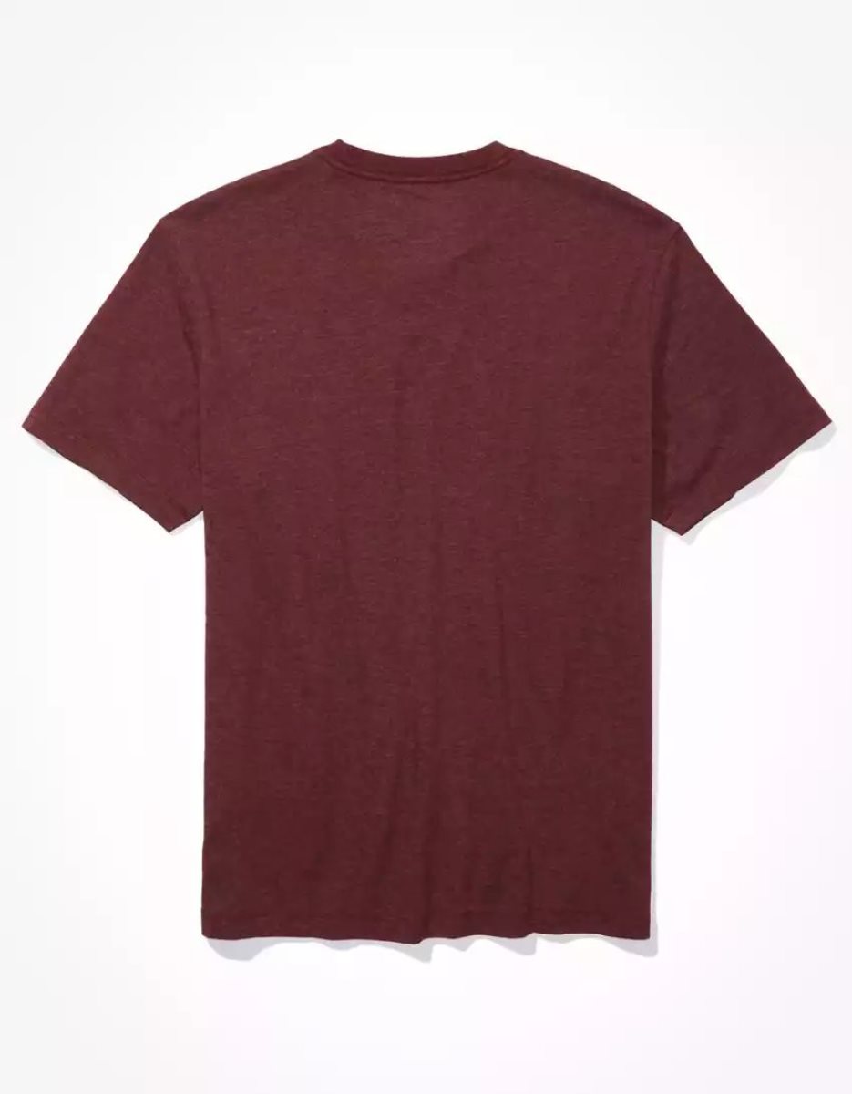 T Shirts American Eagle AE Super Soft Legend Bordeaux Homme | LNA-37830928